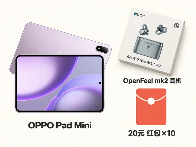 OPPO Pad Mini 12GB+256GB × 1台；OpenFeel mk2耳机 × 1份；20元红包 × 10份